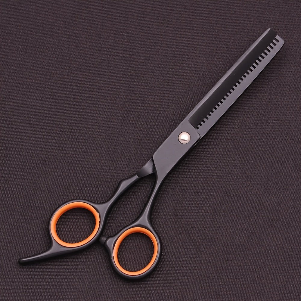 Hair Scissors Set 3 Pieces Japanese Steel - 6 Inch Thinning Shears, Razor Comb & Detangling Comb, Ambidextrous Texturizing Kit for Salon & Home Use, Gift for Hairstylists