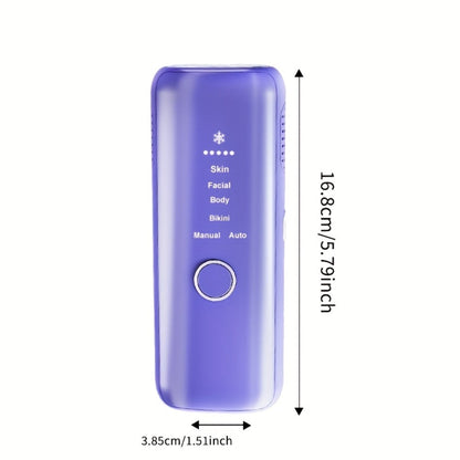 IPL Hair Removal Device LEFINEE 5 Levels Auto Continuous Flash LED Display – Permanent Hair Reduction for Women Body Face Legs Arms Bikini Underarms, Auto Shutdown Home Use Laser Hair Remover