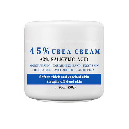 45% Urea Foot Cream with 2% Salicylic Acid – Cracked Heel Repair Lotion for Dry Rough Thick Skin Exfoliating Dead Skin Softening & Repairing Foot Care Treatment 1.76oz
