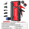 10000A 7-in-1 Multi-functional Emergency Start Power Supply with Air Pump, 150PSL Portable Car Battery Starter, Digital Tire Inflator, Suitable for 2.64 Gallon Gasoline Or 2.38 Gallon Diesel Battery, LED Emergency Light, Car Emergency Tool.