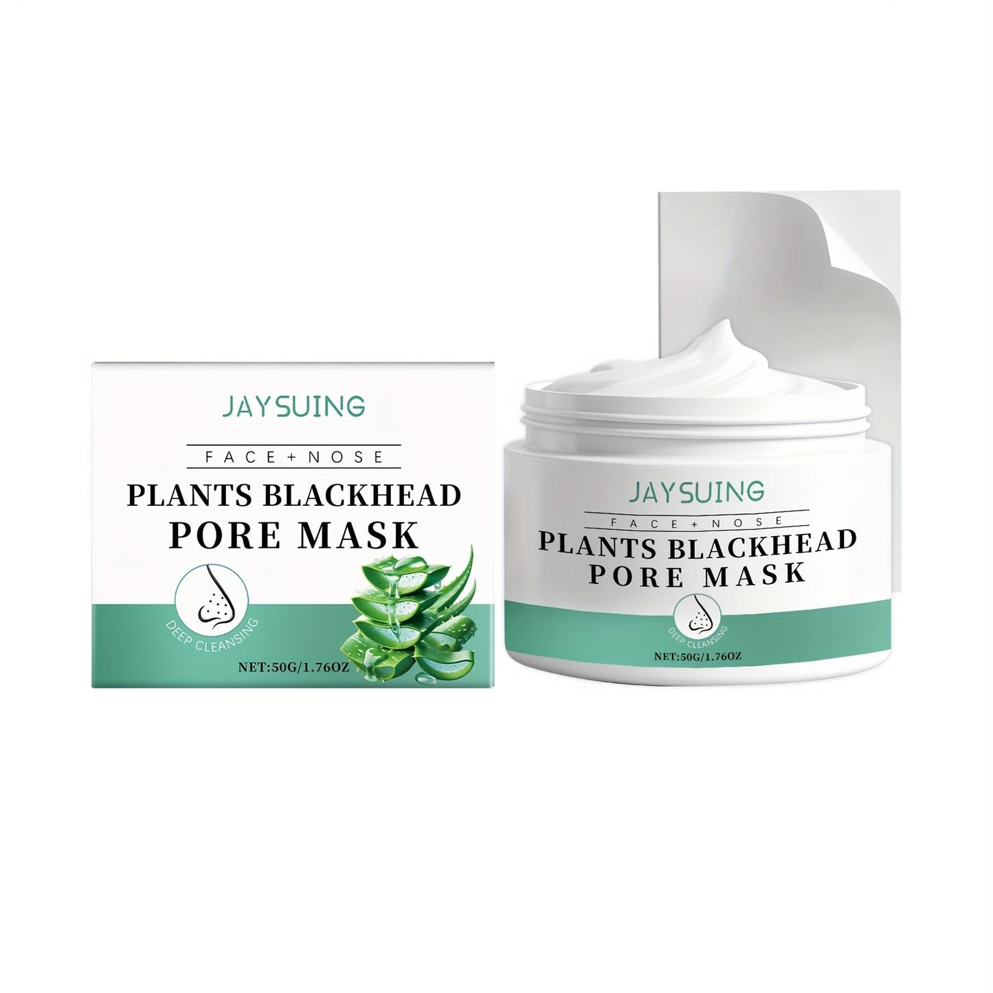 Blackhead Peel-Off Nose Mask 50g with Hyaluronic Acid, Salicylic Acid & Aloe Essence – Deep Pore Cleansing Strips for Smooth Skin, Daily Use