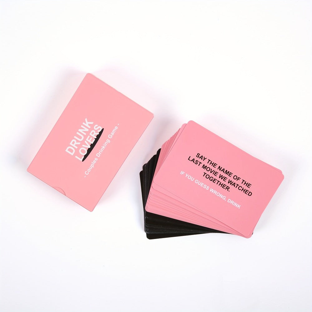 Drunk Lovers Couple Card Game – 54-Card Date Night Drinking Game for Couples | Dares, Flirty Fun & Intimacy | Anniversary Valentine's Day Wedding Gift