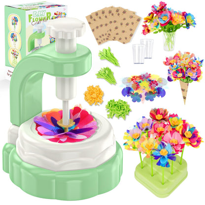 Build Your Own Flower Bouquet Kit for Kids – DIY Arts and Crafts Flower Toy Creative Activity, Educational Gift for Girls Boys Toddlers Ages 3 4 5 6