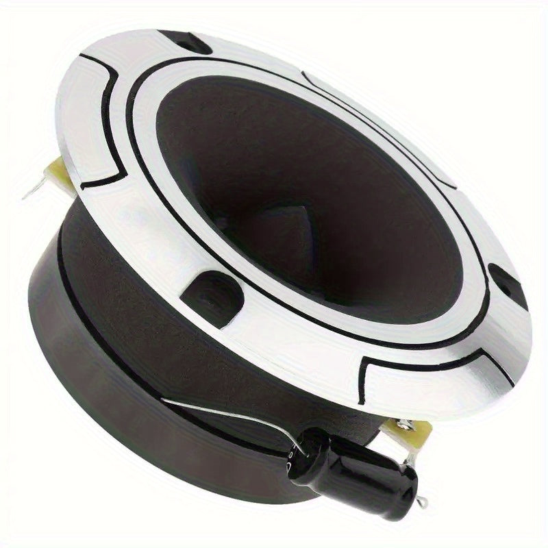 Set of 2, Maximum Power of 500W, 4-Ohm High-Pressure Car Ultrasonic Tweeter Featuring an Aluminum Frame And Diaphragm, Dual-Channel with Capacitor, Without Battery