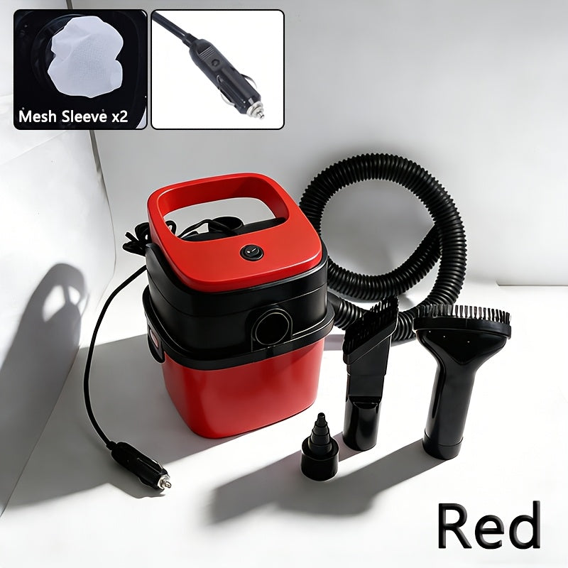 12V Car Vacuum Cleaner Wet Dry - Blow & Suction Double Function, Large Capacity 0.4L+ Bucket Style, Cylinder Portable Auto Interior Cleaning Tool, Plugs into Car Outlet, 7 Colors