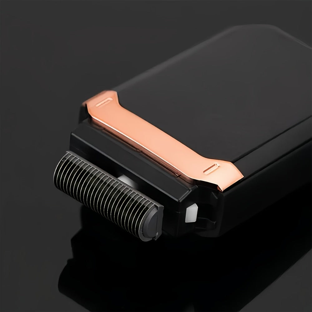 Electric Foil Shaver for Men USB Rechargeable Portable Razor with Built-In Sideburn Trimmer — Reciprocating Cordless Grooming Kit for Home & Travel, Close Shave for Sensitive Skin, Long Battery Life