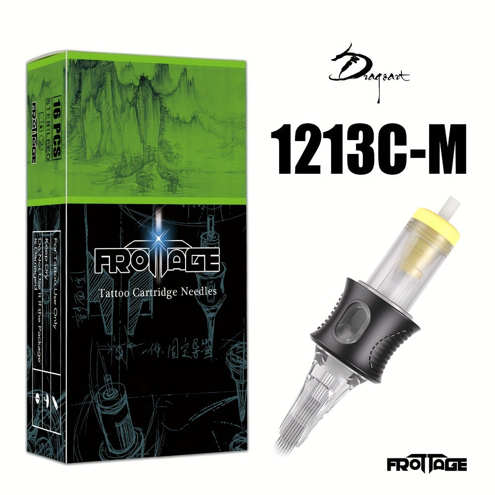Tattoo Needle Cartridge Set 26 Sizes Integrated High Transparency Tips Round Liner Shader Curved Magnum M1 RL RS CM Disposable for Professional Artists & Beginners