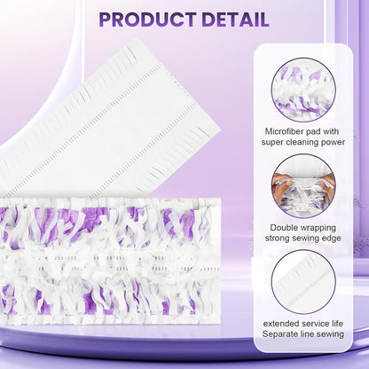 Mop Pads Refills Compatible with Swiffer PowerMop Dry and Wet Use Disposable Multi-Surface Floor Cleaning Pads for Hardwood Tile Laminate No Mop Included 15 Count or 50 Count Bulk Value Pack