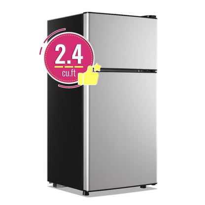 Compact Refrigerator, 3.2 Cu Ft Single Door Mini Fridge with 4-Layer Storage, Removable Shelves, Crisper Drawer & Adjustable Temperature – Quiet Energy-Efficient Small Fridge for Dorm, Office, Apartment and Bedroom