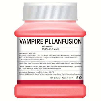 Lactic Acid Jelly Peel-Off Face Mask 12.3 fl oz - Vampire Plasma Firming Hydrating Exfoliating Mask Alcohol-Free Paraben-Free Fragrance-Free for Women All Skin Types