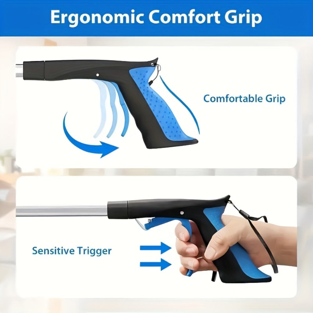 Reacher Grabber Tool Foldable with Magnetic Tip – Long Reach Pickup Helper for Seniors, Lightweight Picker Upper for Home, Kitchen, Garden, High Shelves & Trash Pickup