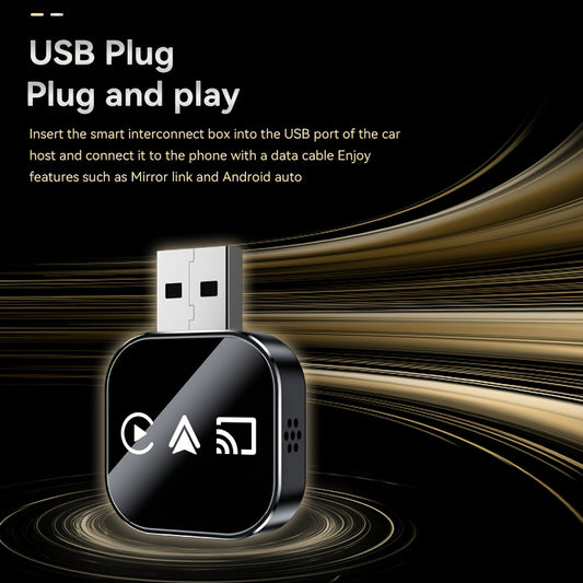 2026 3-In-1 Wireless Carplay And Android Auto Converter, Mirror Projection Connection, Plug And Play, 5Ghz Wifi, Automatically Connects to Iphone And Android, Suitable for 98% OEM Wired Carplay Models, Aluminum Alloy And Structure, Without Battery