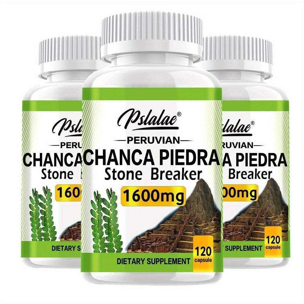 Chanca Piedra Capsules for Liver & Kidney Health – 120 Capsules Natural Urinary Tract Support Supplement, Stone Breaker Herb for Detox & Cleanse, Daily Wellness Formula