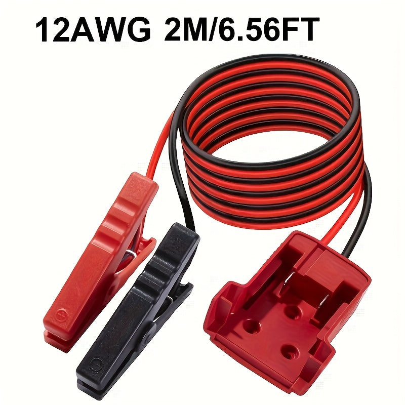 0.98Ft//6.56Ft Car Jump Starter Cable with Adapter, Suitable for Dewalt 18V/20V DCB Battery Starter, Portable Car Battery Pack, ABS Material, Without Battery