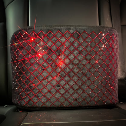 Rhinestone Car Seat Back Organizer & Purse Holder – Bling Crystal Handbag Hanger for Women, Pet Barrier for Dogs & Kids, Universal SUV Truck Car Accessories Gift for Girls