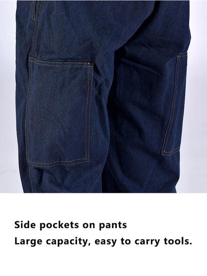 Unisex Work Coveralls - Multi-Pocket Utility Design