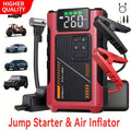 4000A Portable Car Jump Starter with Air Compressor, Suitable for 12V(2.11gal Gas, 1.72gal Diesel) Jump Starter Battery PackWith150 PSl Tire Inflator, 12V Car Battery Jump Power with LED Light, Car Accessories Tools, Car Emergency Kits, Jump Starters