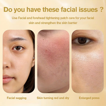 Anti-Wrinkle Face Patches 21pcs with Collagen Retinol Hyaluronic Acid & Aloe Vera — Forehead Smile Line Nasolabial Fold Overnight Skin Smoothing Treatment Kit