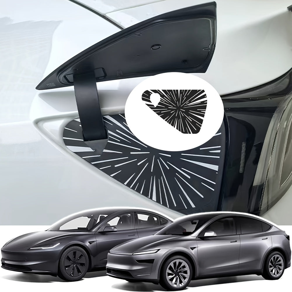 Suitable for Tesla Model 3 Highland/Model Y Juniper/Premium/Performance 2025-2026 Automotive Charging Port Protective Cover, Automotive Charging Port Protective Accessories, Non-destructive Installation Without Deformation