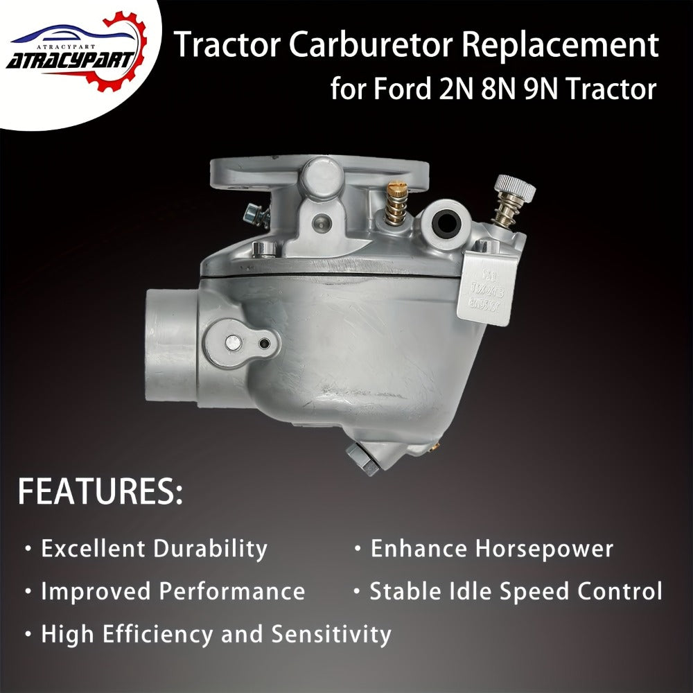 Ford Tractor Carburetor for 8N 9N 2N (1939-1952) - Replaces 8N9510C, 9N9510A, TSX241A, TSX33 - Includes Gasket & Bolts, Marvel Schebler & Zenith Compatible