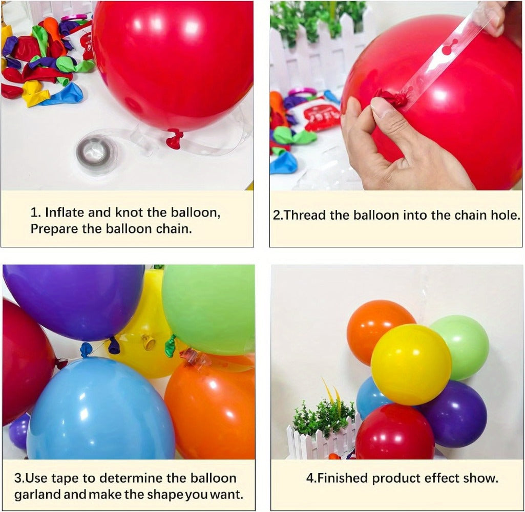 Balloon Arch Kit 422 Pcs Rainbow Matte Latex Balloons in 4 Sizes 5" 10" 12" 18" – DIY Balloon Garland for Birthday Baby Shower Wedding Bridal Shower Graduation & Holiday Party Decorations