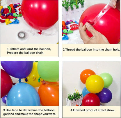 Balloon Arch Kit 422 Pcs Rainbow Matte Latex Balloons in 4 Sizes 5" 10" 12" 18" – DIY Balloon Garland for Birthday Baby Shower Wedding Bridal Shower Graduation & Holiday Party Decorations