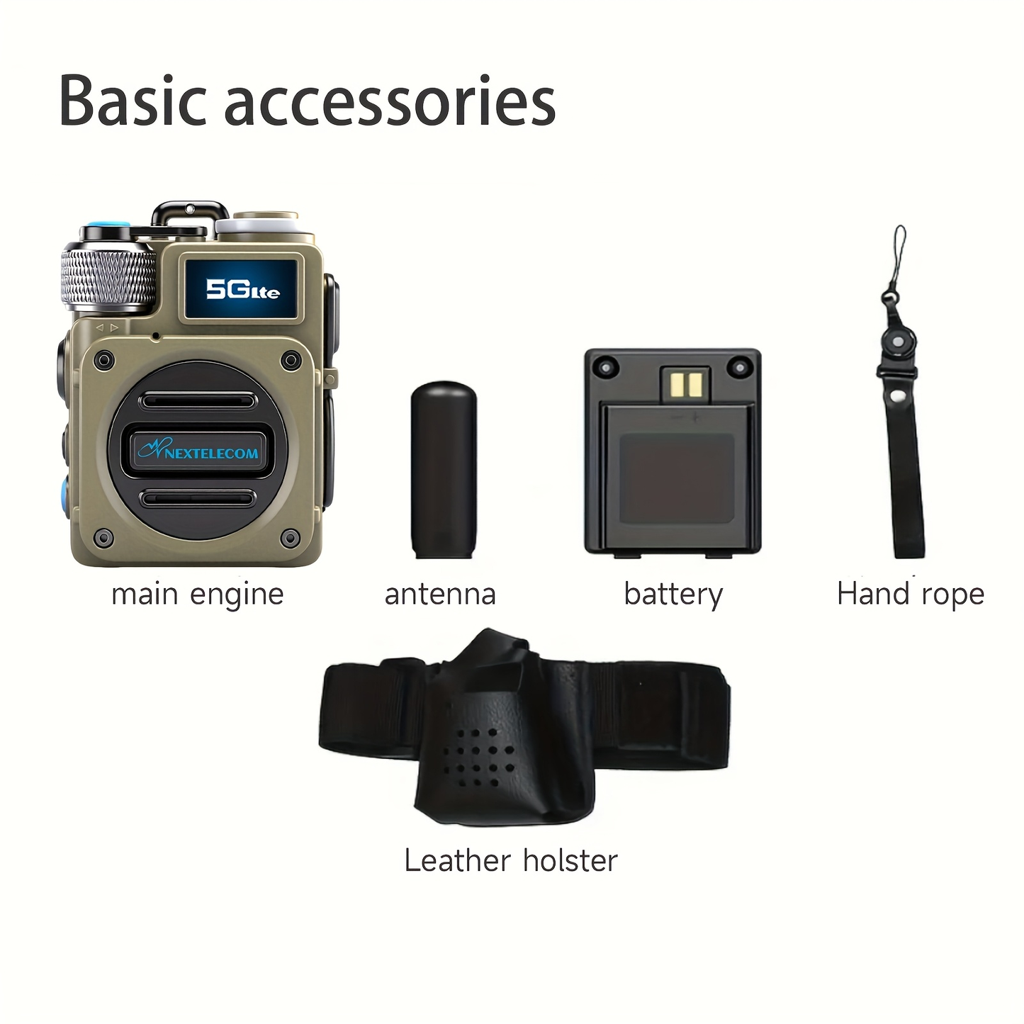 POC Walkie Talkies Long Range Two-Way Radio with SIM Card – No Monthly Fee, 5000-Mile Nationwide Coverage, Shock & Dust Proof for Truckers, Construction, Camping & Hunting