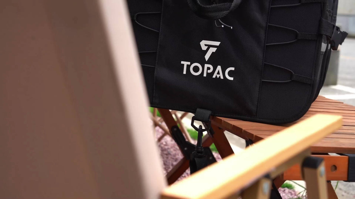 TOPAC Car Trunk Organizer with 3 Compartments with Cooler Bag, - Trunk Organizer, Foldable Trunk Organizer for SUVs & Sedans, Sturdy Car Organization for Car Accessories, Tools, Sundries, Black, 29.92*14.57*12.61"
