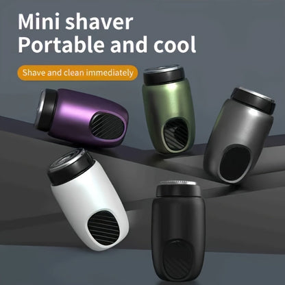 Mini Electric Shaver USB Rechargeable Portable Pocket Size Travel Razor 1200mAh Battery Cordless Face Shaver for Men & Women Gift Purple Black Gray Green