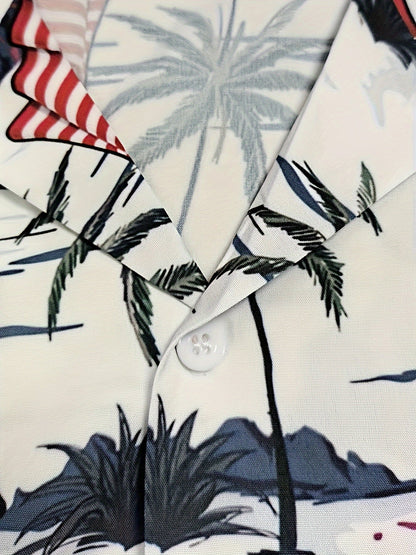 Men's Hawaiian Shirt – Orangutan Flag Short Sleeve Button Up