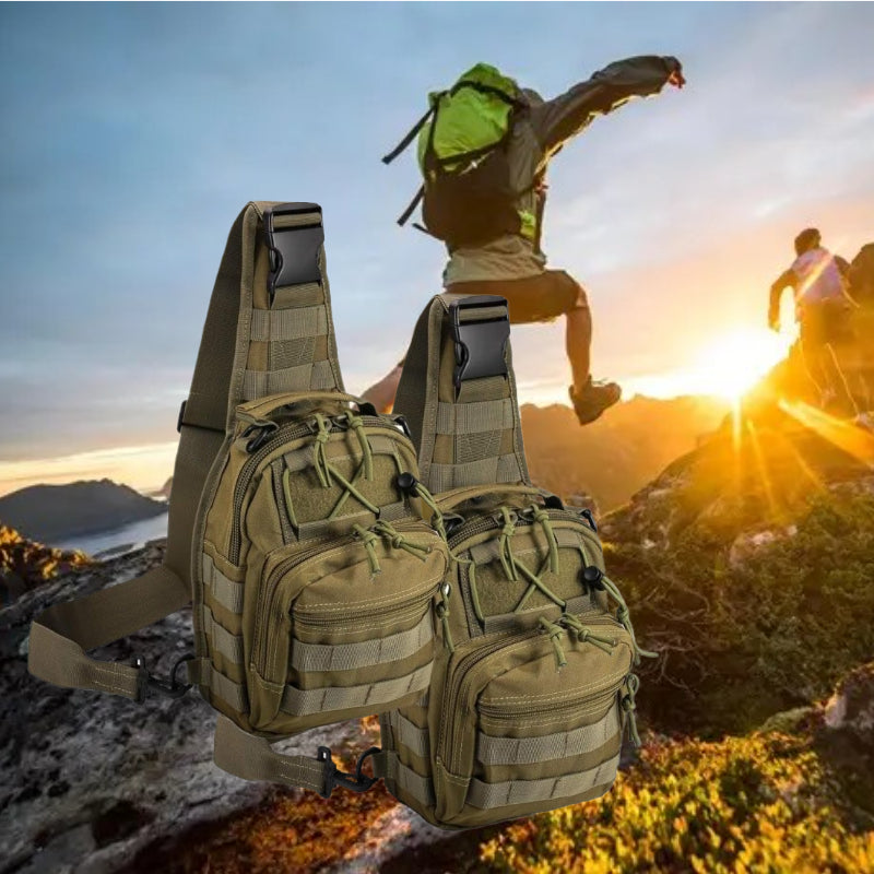 Tactical Sling Backpack – Foldable Crossbody Chest Bag for Men & Women, Large Capacity, Multi-Functional Shoulder Pack for Hiking, Travel, Fishing & Daily Commute