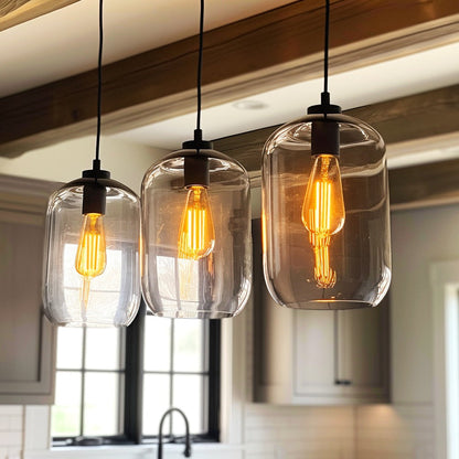 ST58 Vintage Edison LED Filament Bulb 8W 2700K Warm White Dimmable – 60W Equivalent E26 Base Clear Glass Antique Style for Chandelier Pendant Bedroom Living Room Home Commercial, 12 & 24 Pack