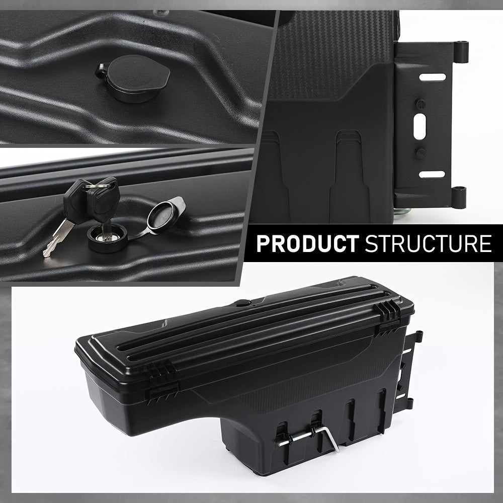 Left And Right Side Truck Bed Storage Tool Box Swing Case Fit for Ford F150 1997-2014