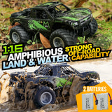 Green Amphibious RC Monster Truck