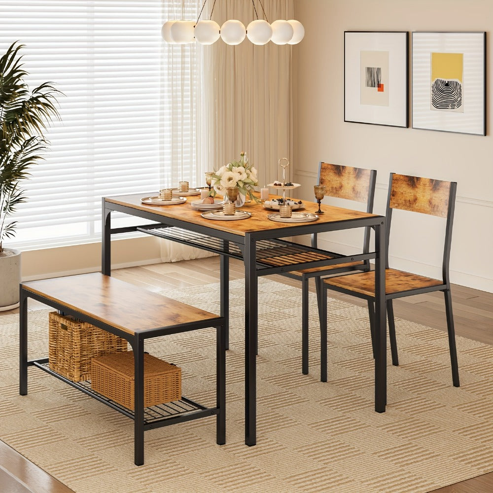 Dining Table Set for Work, Display, and Everyday Use in Kitchen detail image - detail view 4