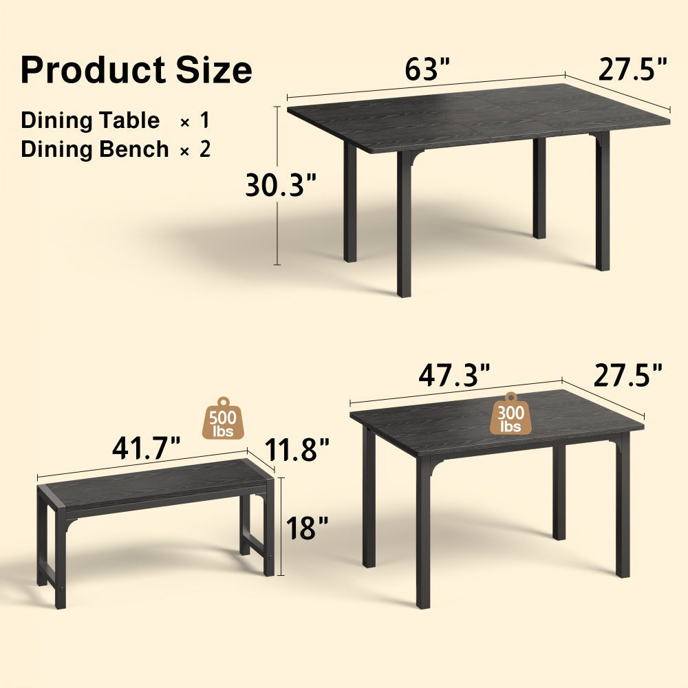 Dining Table Set for Work, Display, and Everyday Use in Kitchen detail image - detail view 8