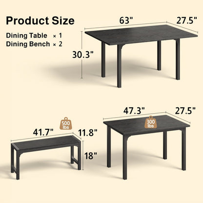 Dining Table Set for Work, Display, and Everyday Use in Kitchen detail image - detail view 8