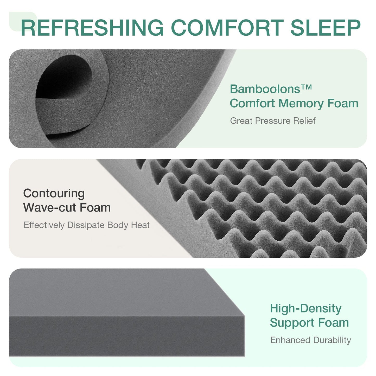 Double-Sided Bamboo Mattress with Memory Foam for Bedroom Comfort and Support detail image - detail view 11