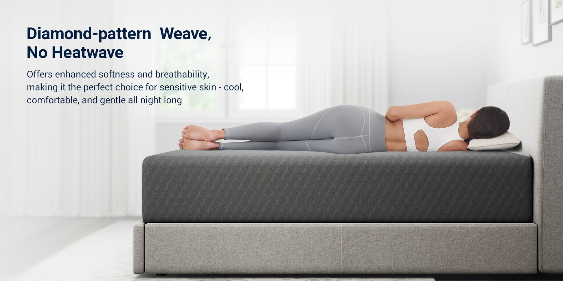 Double-Sided Bamboo Mattress with Memory Foam for Bedroom Comfort and Support detail image - detail view 24