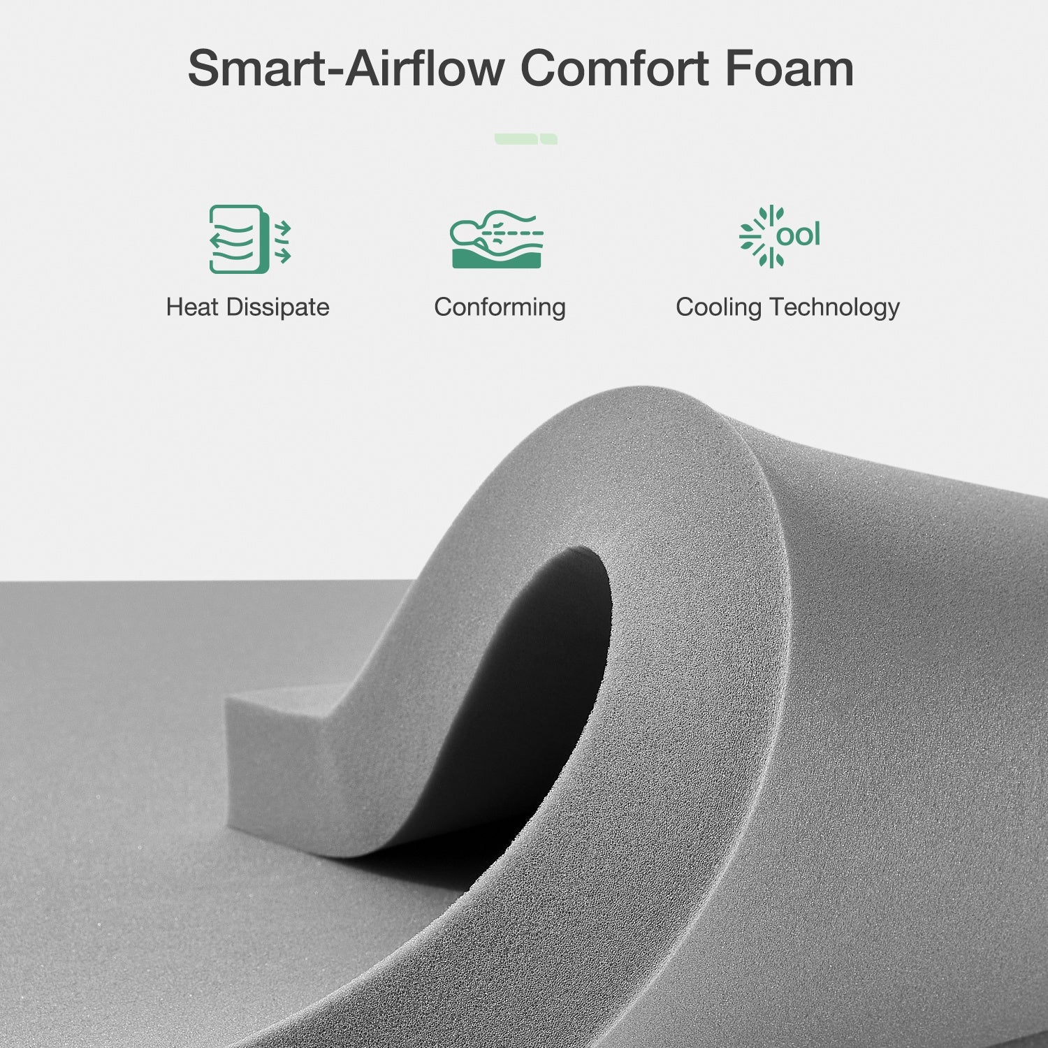 Double-Sided Bamboo Mattress with Memory Foam for Bedroom Comfort and Support detail image - detail view 3
