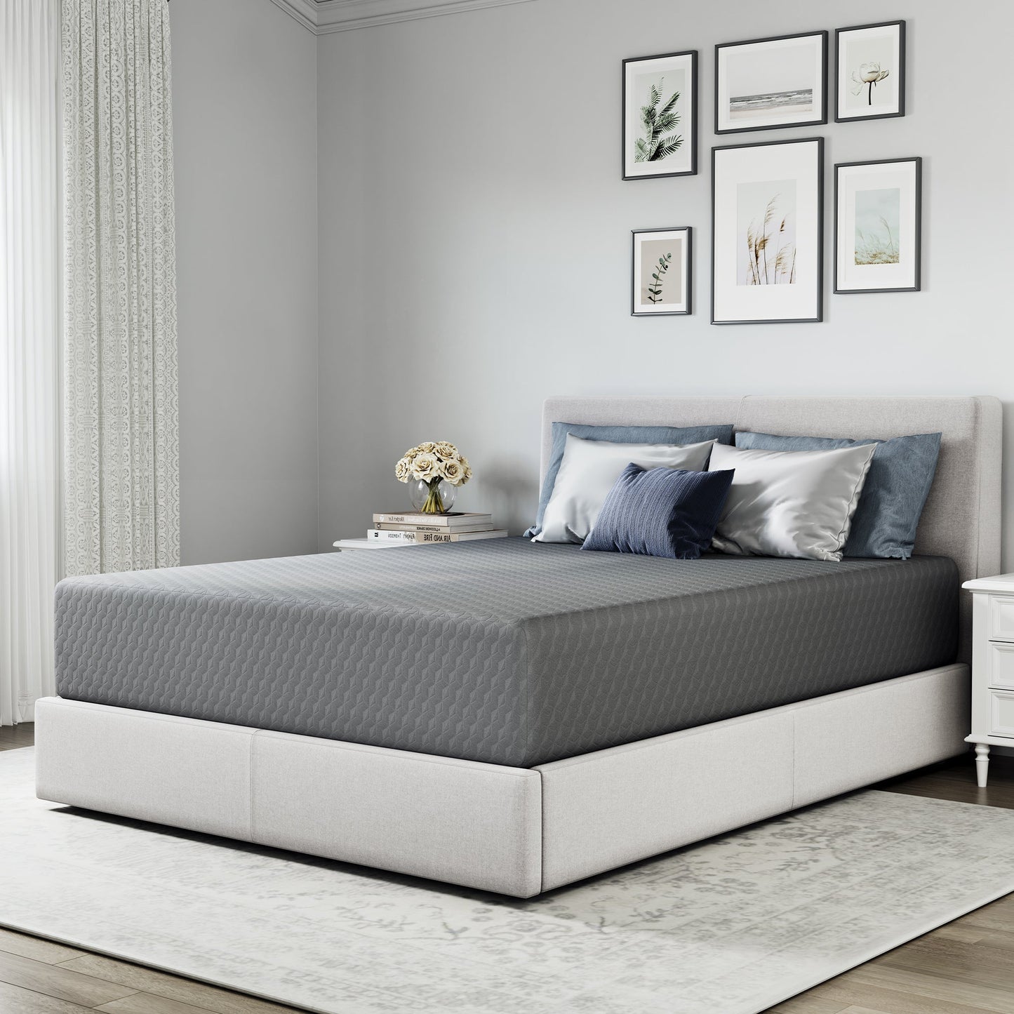 Mattress shown in the King, 10 inch option