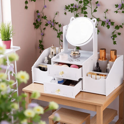 Dressing Table with Storage Drawers and Open Shelves for Living Room detail image - detail view 12