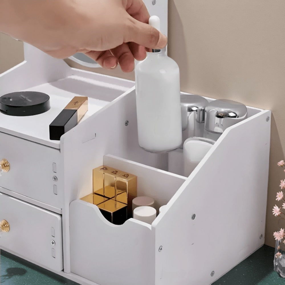 Dressing Table with Storage Drawers and Open Shelves for Living Room detail image - detail view 14