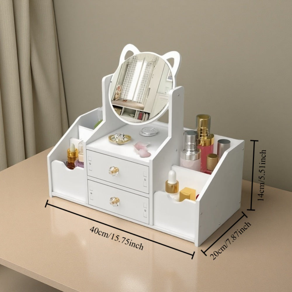 Dressing Table with Storage Drawers and Open Shelves for Living Room detail image - detail view 4