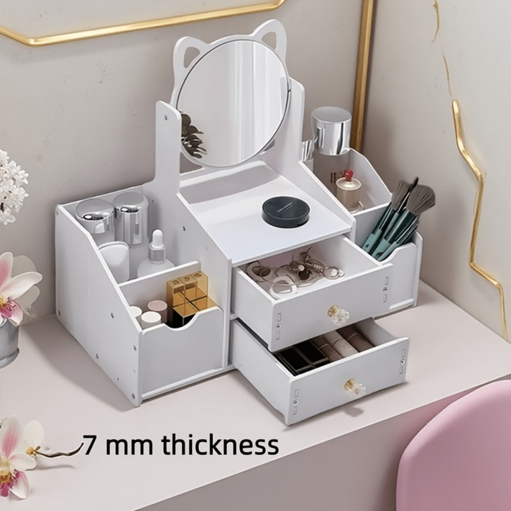 Dressing Table with Storage Drawers and Open Shelves for Living Room detail image - detail view 5