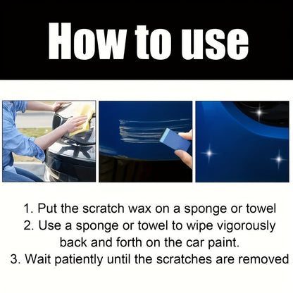 Car Scratch Remover Wax 2-Pack - Liquid Formula for Fine Surface Scratch Repair on Cars, RV, Trucks & Motorcycles
