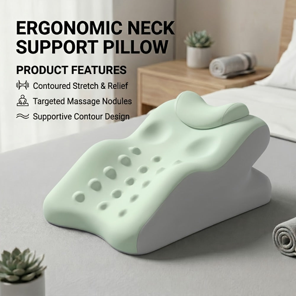 Memory Foam Cervical Support Pillow – Ergonomic Side & Back Sleeper Pillow with Breathable Cover | Multi-Functional Neck & Lumbar Support Bed Pillow, Perfect Gift