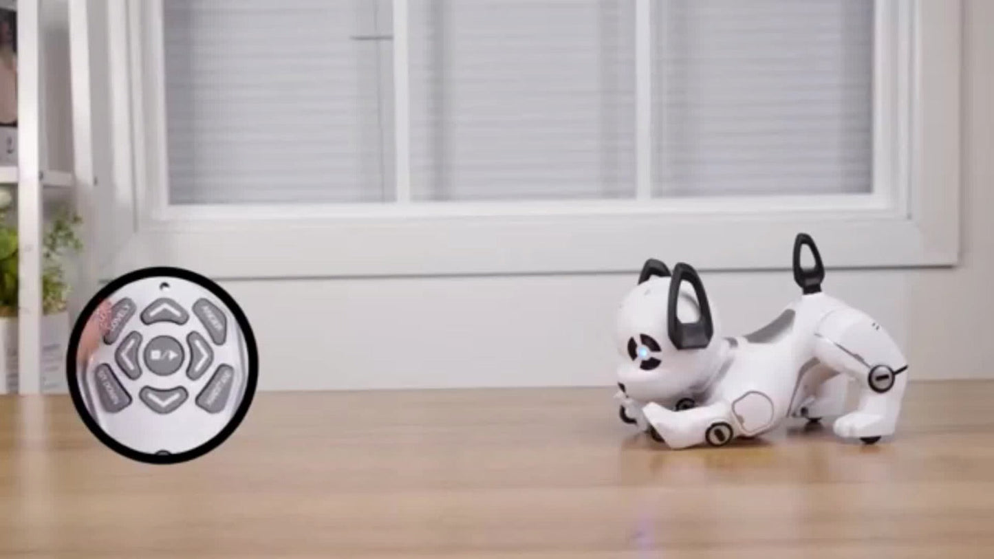 Robot Dog Toy for Kids Upgraded Intelligent Electronic Pet – AI Dialog Interaction Stunt Performance Programmable Behavior Interactive Companion STEM Birthday Halloween Christmas Gift Boys Girls