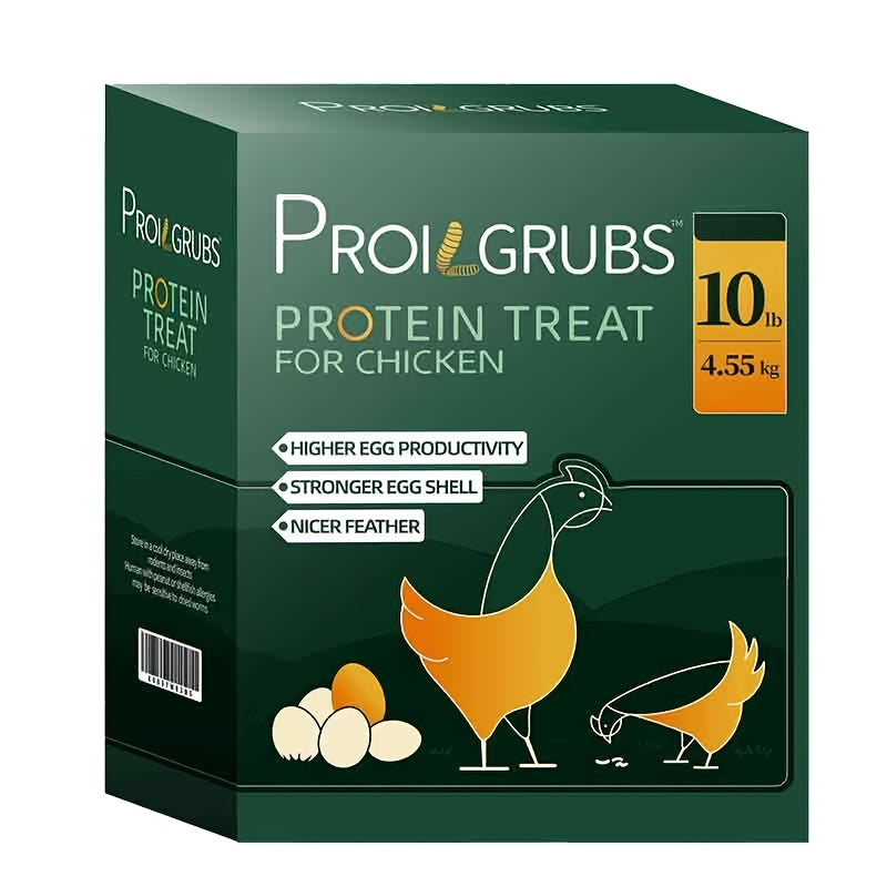 Dried Black Soldier Fly Larvae Chicken Treats Non-GMO High Protein Grubs for Chickens Egg Layer Flock Builder Stronger Eggshells 5lb 10lb 20lb 30lb 33lb