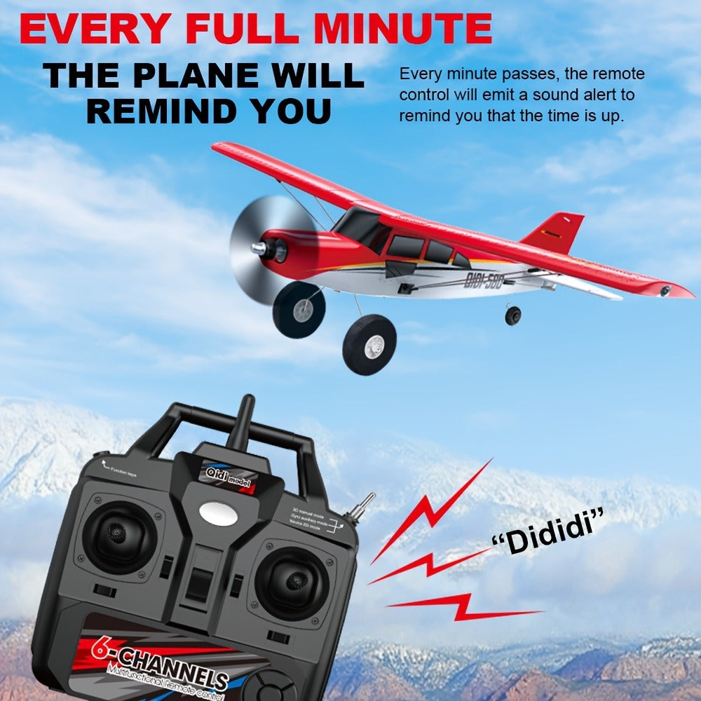 Brushless Fixed Wing RC Plane 6-Channel 6-Axis Gyro 3D Aerobatic Stunts 2 Batteries Included – QIDI560 M7 EPP Foam Remote Control Airplane 120M Range Hobbyist Outdoor Gift Red Blue
